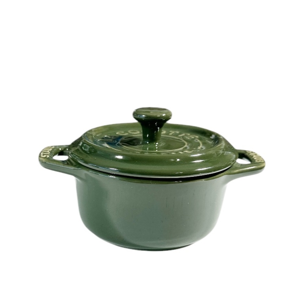 NEW Staub BASIL MINI ROUND COCOTTE 10cm